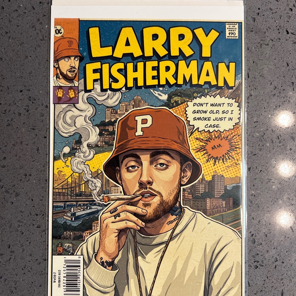 Larry Fisherman Comic Book Cover Art